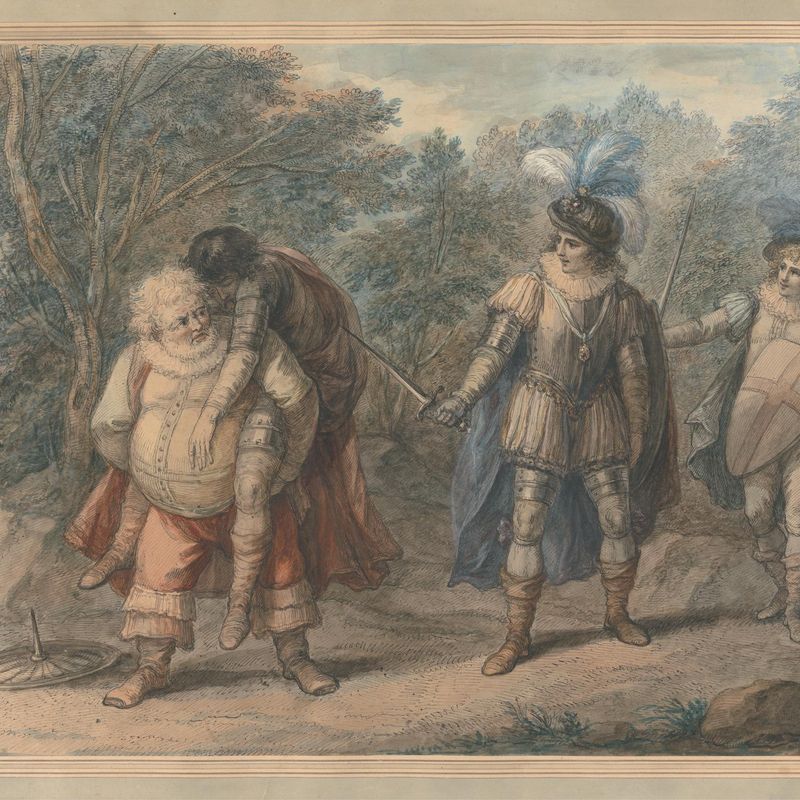 Falstaff Carrying Dead Hotspur