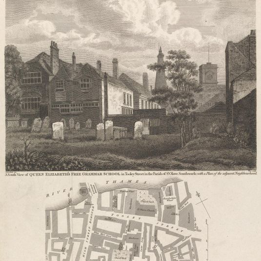 A South View of Queen Elizabeth's Free Grammer School