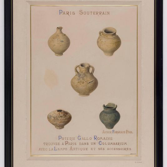 Poterie gallo-romaine trouvée à Paris dans un columbarium