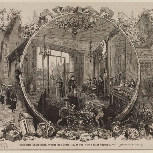 Confiserie Charbonnel, avenue de l'Opéra, 34, et rue Neuve-Saint-Augustin, 45