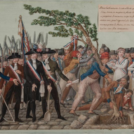 Plantation d'un arbre de la Liberté.