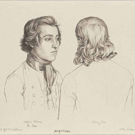 Portraits of Wilhelm Völcker and Ludwig Dörr