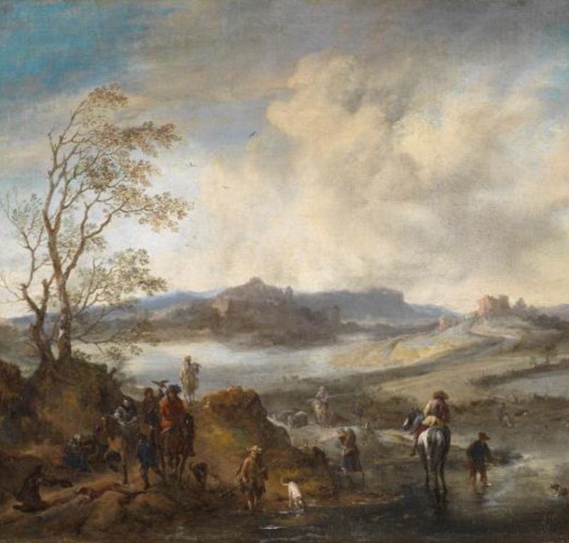 Hawking Party by a River