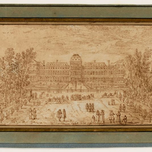 Le palais des Tuileries du côté des jardins après les transformations de Le Vau et Le Nôtre (1664-1666).