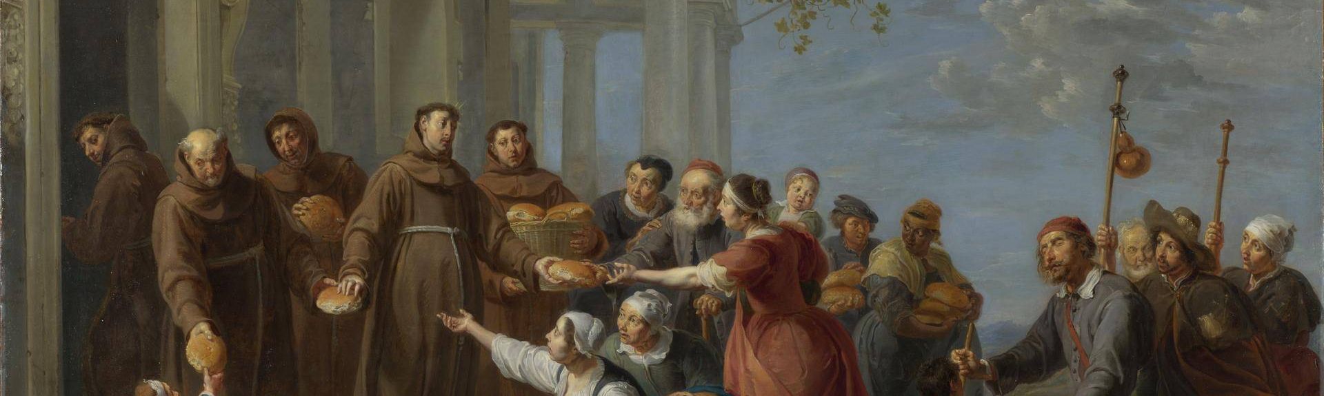 Saint Anthony of Padua (?) distributing Bread
