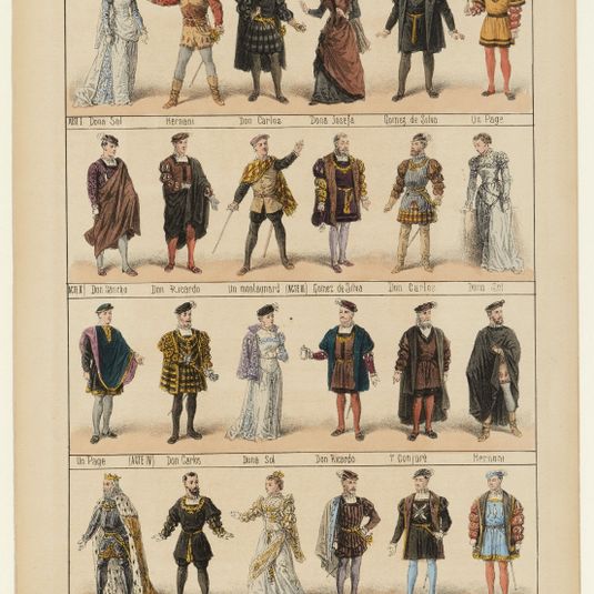 Costumes pour Hernani en 1867