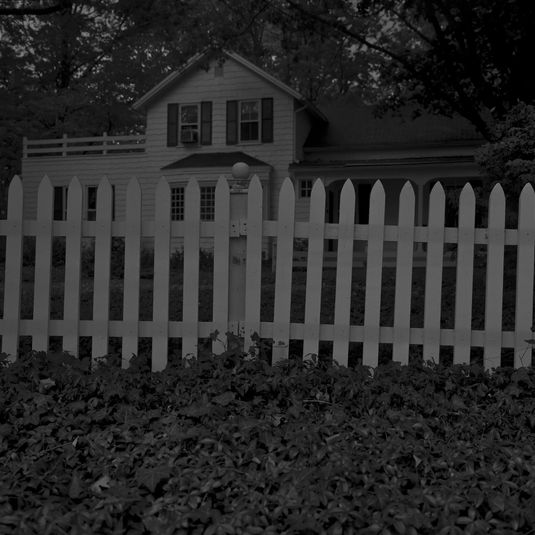 Untitled #1 (Picket Fence and Farmhouse) from the series Night Coming Tenderly, Black