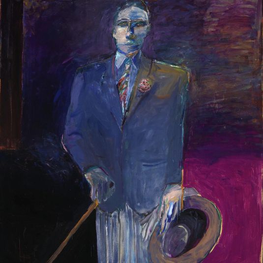 Man with a Hat, Cane and Glove