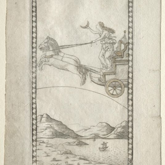 Luna (from the Tarocchi, series A:  Firmaments of the Universe, #41)