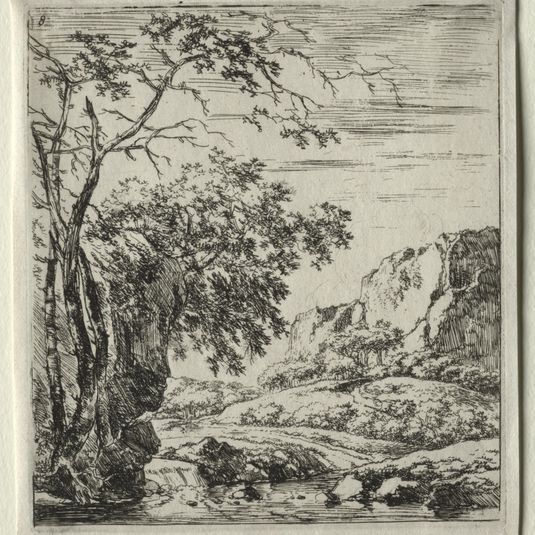 Les trois arbres près du rocher