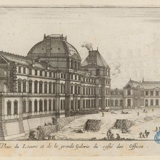 Vue du Louvre et de la grande galerie du côté des offices