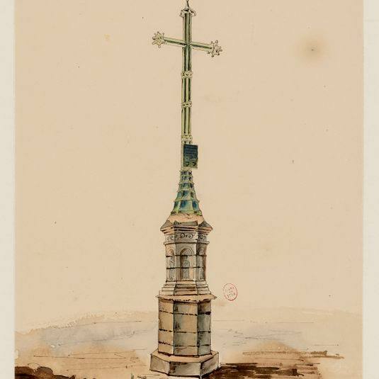 Le cimetière des Saints-Innocents, copie de croix d'après les relevés de Bernier, n°17.
