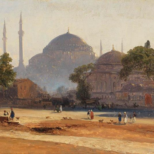 Constantinople with Hagia Sophia
