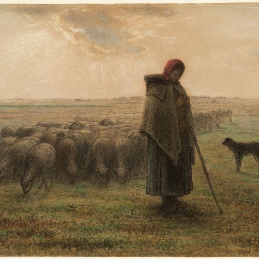 Shepherdess and Her Flock