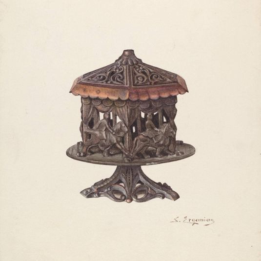 Cast Iron Bank: Merry go Round