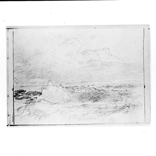Seascape with Breaking Waves (from Sketchbook VII)