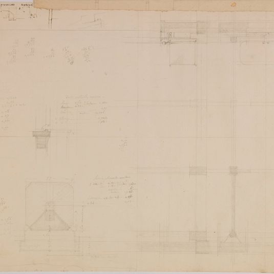 Villa de M. Péligot à Enghien : plan d'un détail des cabinets de bains.