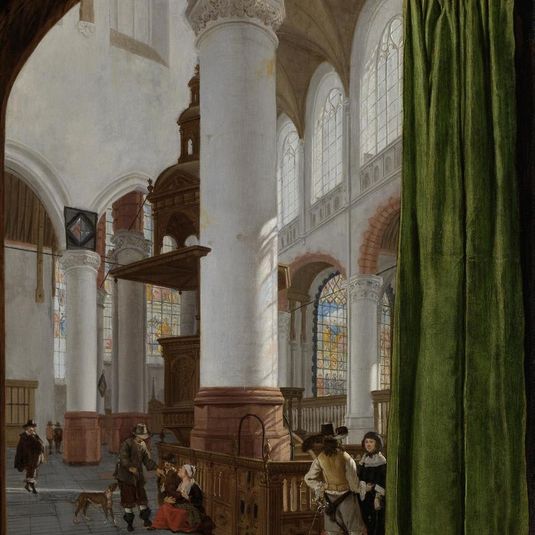 Interior of the Oude Kerk in Delft