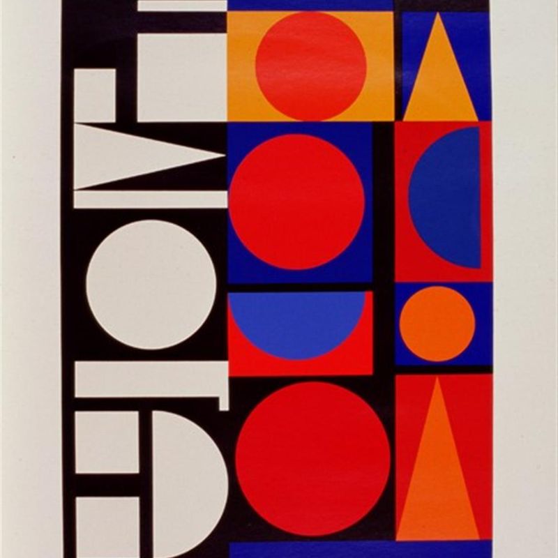Silkscreen print from Album of Twelve Prints