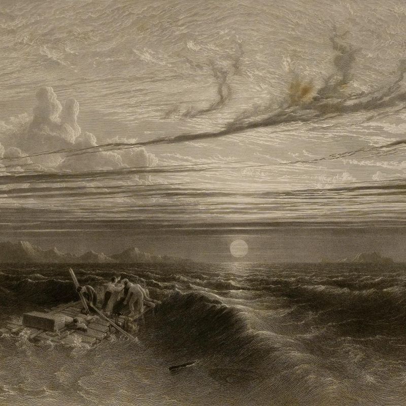 Sunset at Sea after a Storm