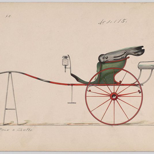 Design for Dog Cart or 2 Wheeler, no. 4115