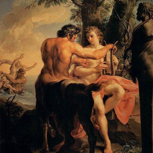 Achilles and the Centaur Chiron