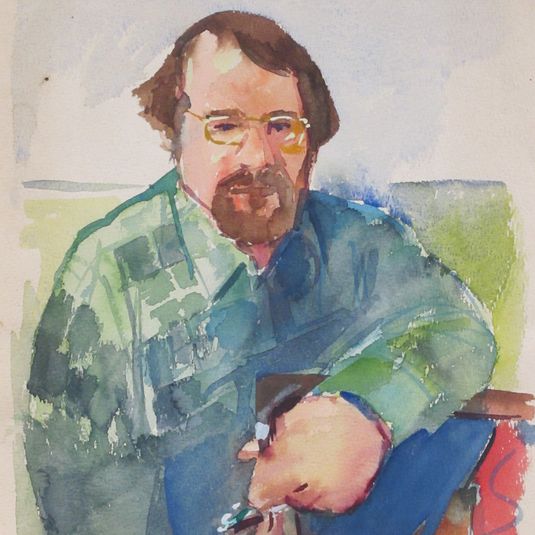 Untitled (Watercolor Self Portrait)