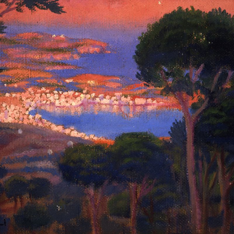 View of Cadaques with Shadow of Mount Pani