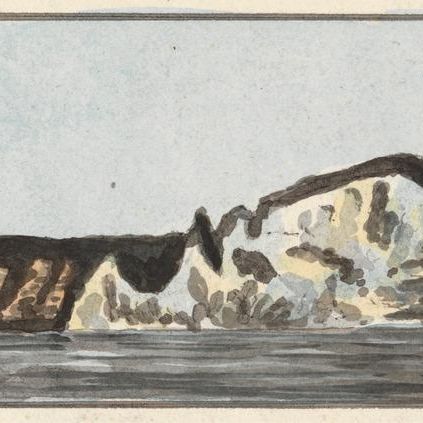 The Needles Bearing East (one of five drawings on one mount)