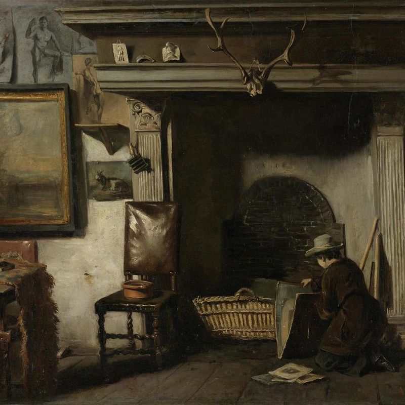 The Studio of the Haarlem Painter Pieter Frederik van Os