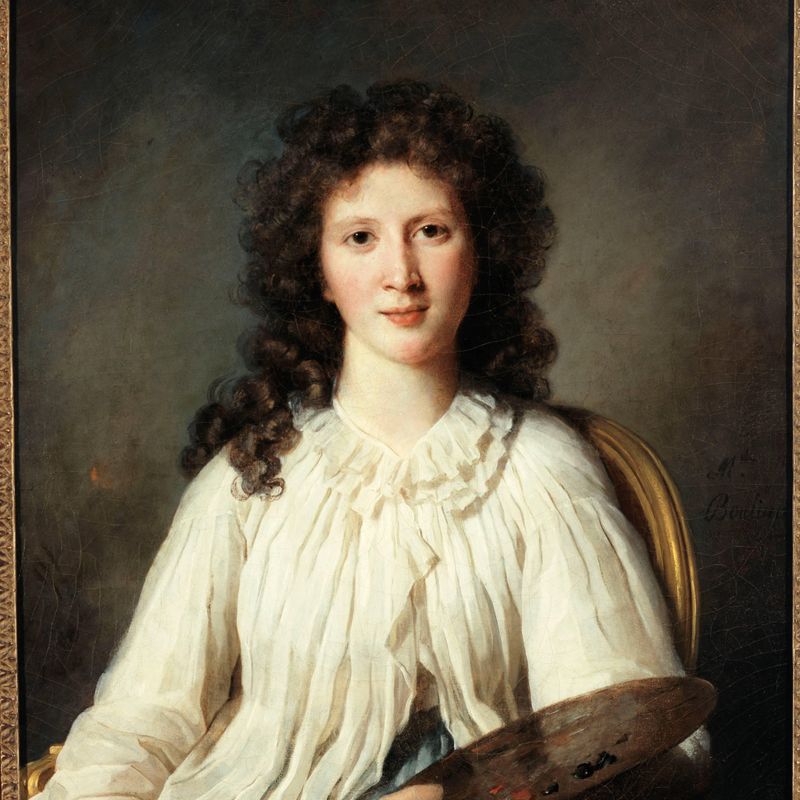 Portrait d'Adélaïde Binart, épouse Lenoir (1769-1832), peintre