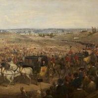 Queen Victoria and Prince Albert in Peel Park by George Hayes, 1851