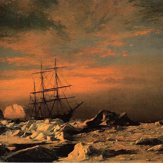 The 'Panther' among the Icebergs in Melville Bay