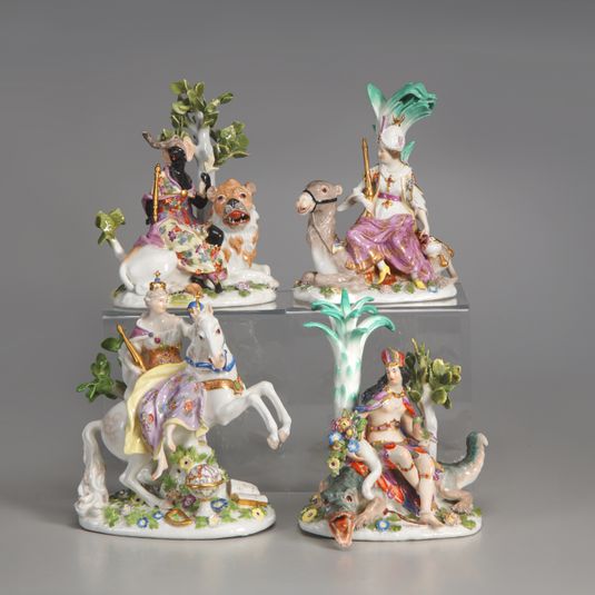 Allegories of the "Four Continents": Africa, America, Asia, and Europe