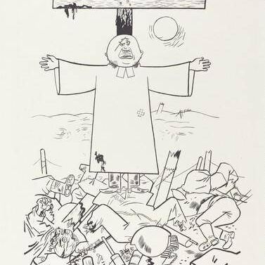 "They thunder forth from their clouds about gentleness and forbearance, while they sacrifice human victims to the God of love." ("Da donnern sie Sanftmut und Duldung aus ihren Wolken und bringen dem Gott der Liebe Menschenopfer.")