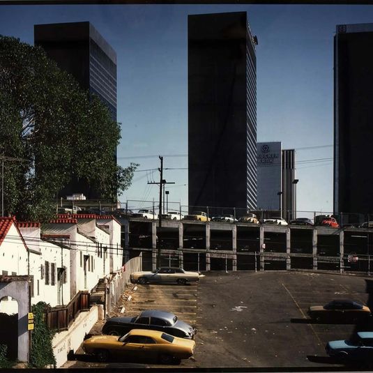 Downtown L. A. from 600B1 Bixel St., from the Los Angeles Documentary Project