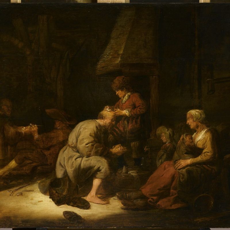 The Magnifying Glass Operation, with representation of the five senses