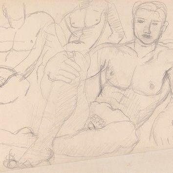Male Nude Reclining