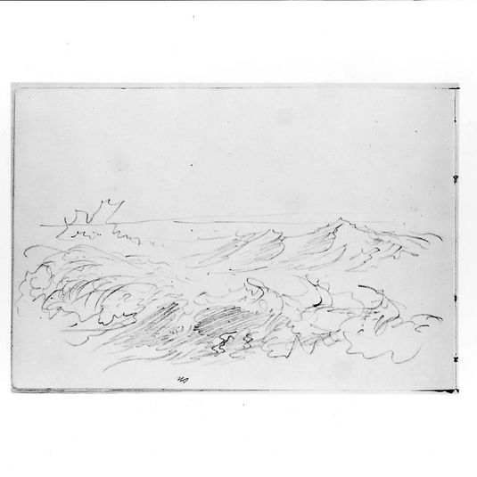 Sketch of Breaking Waves (from Sketchbook VII)