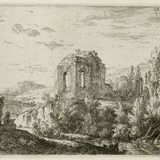 Vue des restes d'un temple (Dutuit 12)