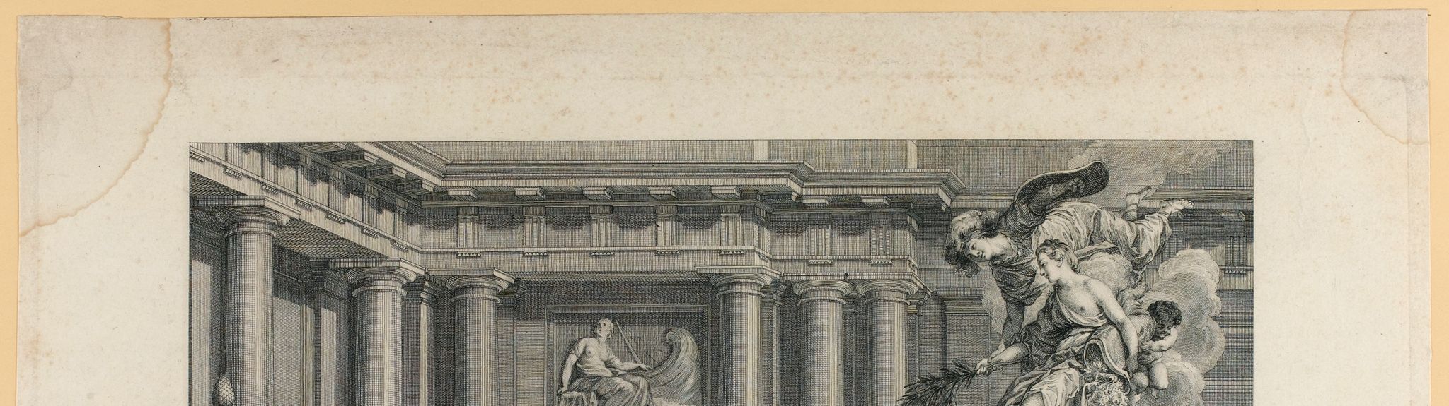 Minerve annonce la Paix à la Ville de Paris.