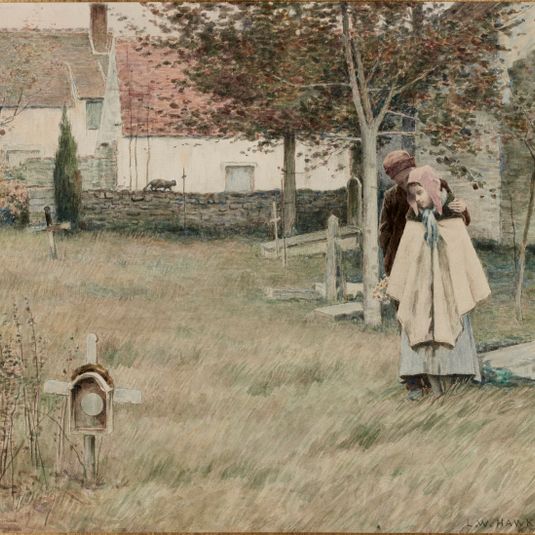 Couple dans un cimetière [Les orphelins]