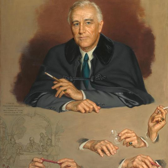 Visual Description of Franklin Delano Roosevelt by Douglas Chandor