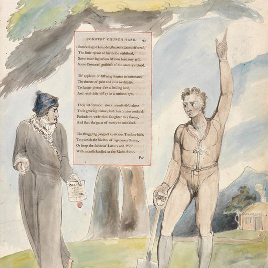 The Poems of Thomas Gray, Design 111, "Elegy Written in a Country Church-Yard."