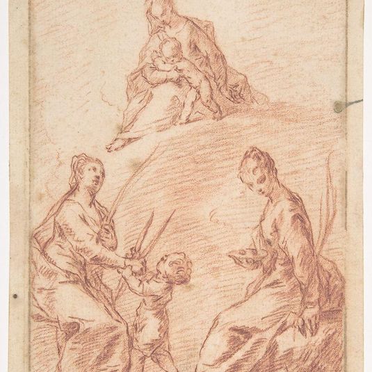 The Virgin and Child Appearing to Saint Agatha and Saint Lucy