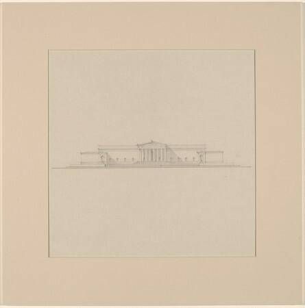 Early Elevation Study before the Site Had Been Chosen