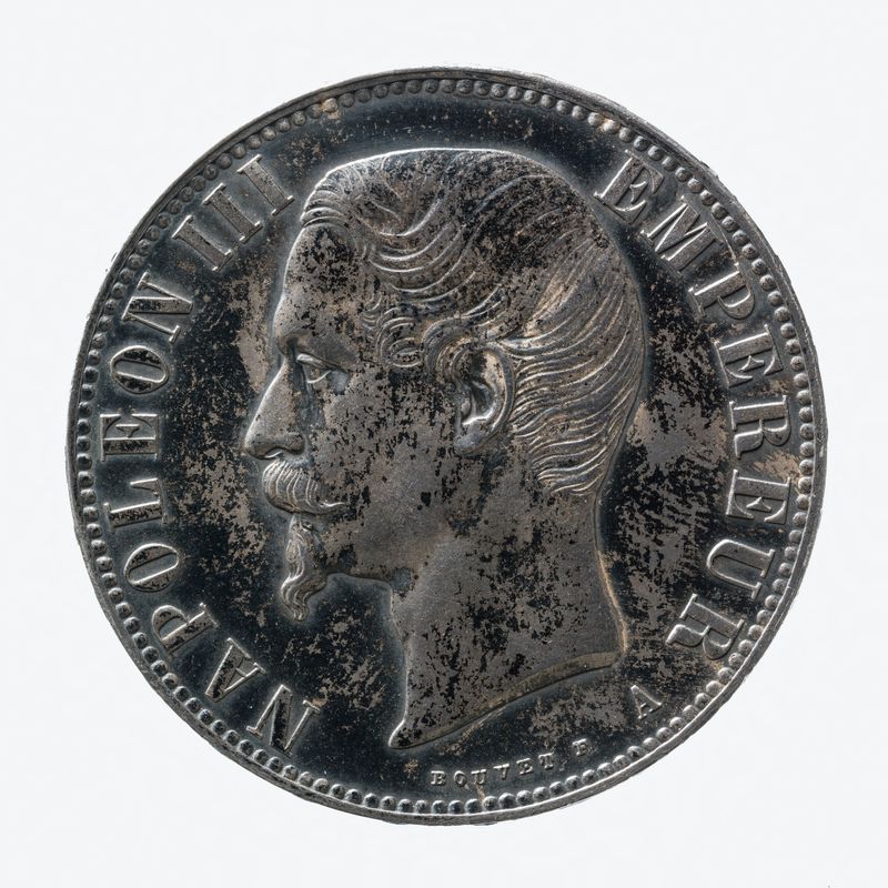 Pièce de 5 francs en argent de Napoléon III, 1856