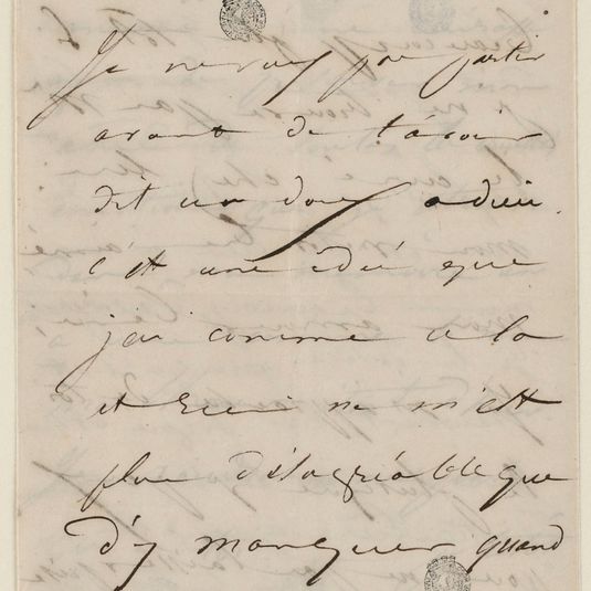 Lettre de Juliette Drouet à Victor Hugo, 1er mai lundi matin 10h1/2 1848