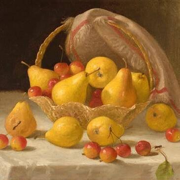 Basket of Pears and Crabapples