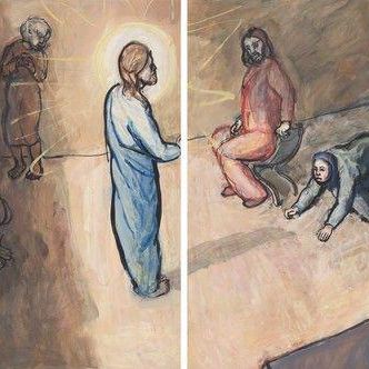 The Woman Healed on the Sabbath (Right)